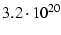 $3.2 \cdot 10^{20}$